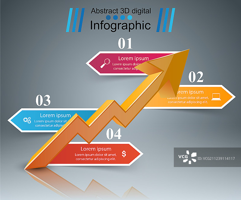 信息图箭头图标图片素材