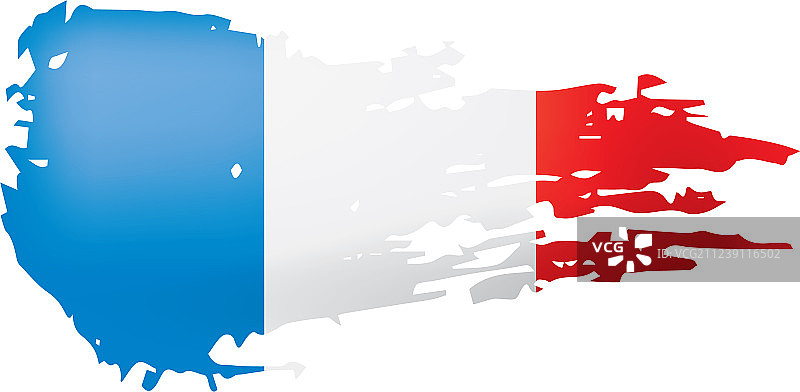 法国国旗上有白色图片素材
