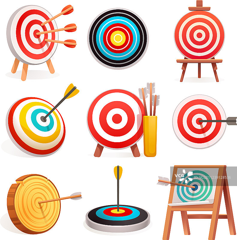 目标图标卡通风格图片素材