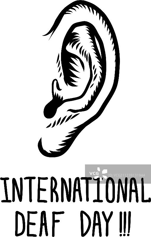 国际聋人节概念背景图片素材