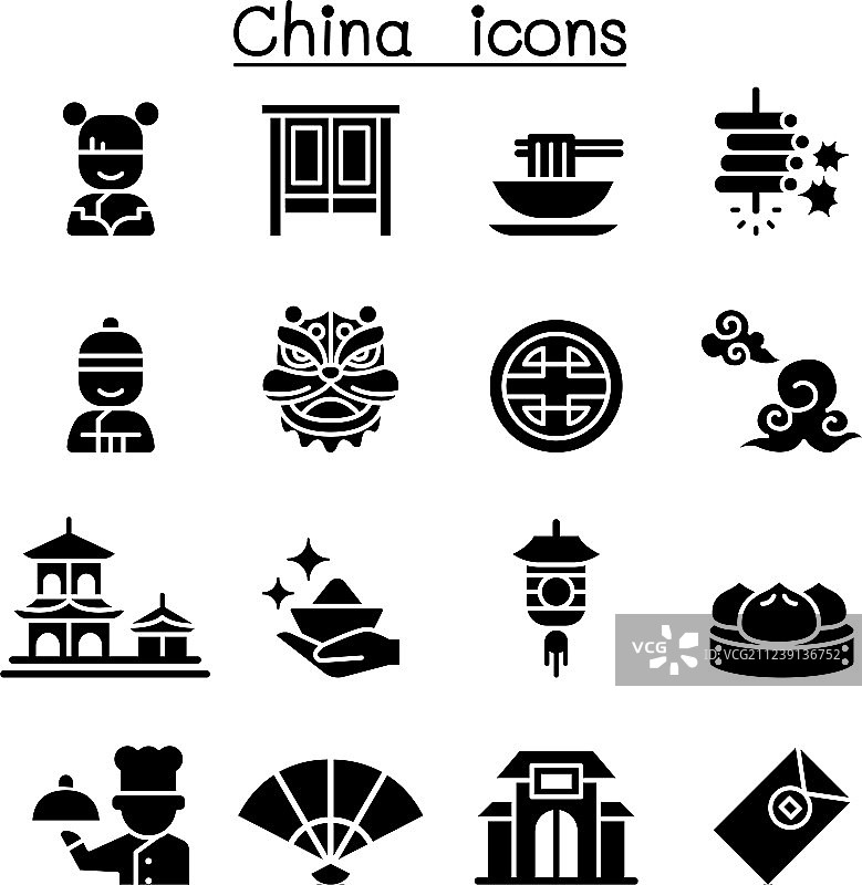 中国图标集图片素材