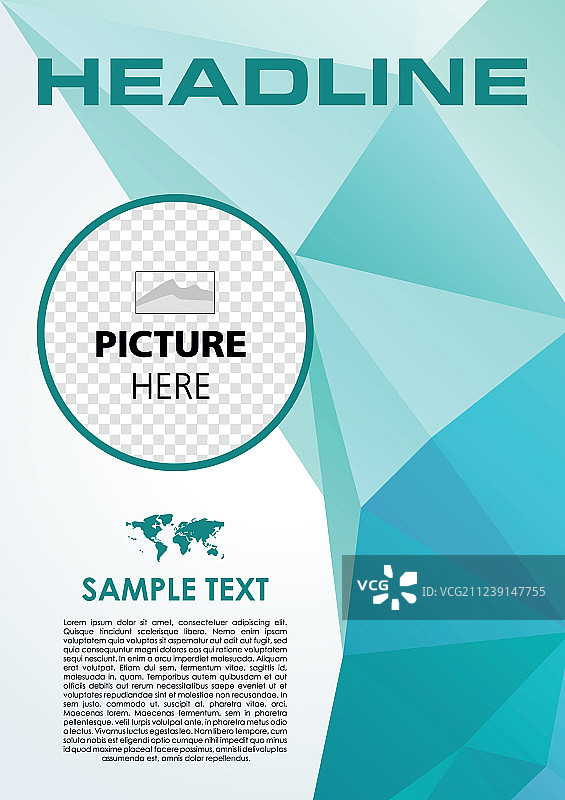 传单公司业务年报小册子图片素材