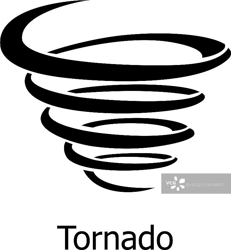 龙卷风图标（简约风格）图片素材