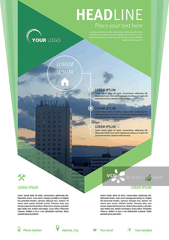 传单公司业务年报小册子图片素材