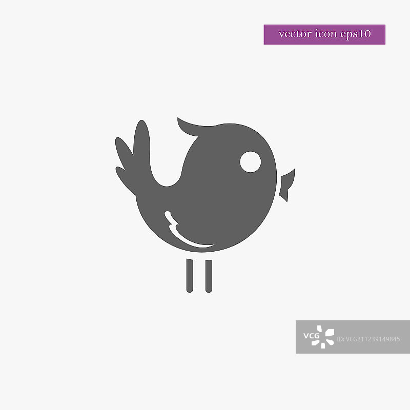 简约鸟类图标图片素材