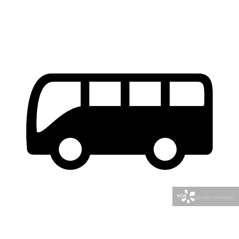 公共汽车图标图片素材