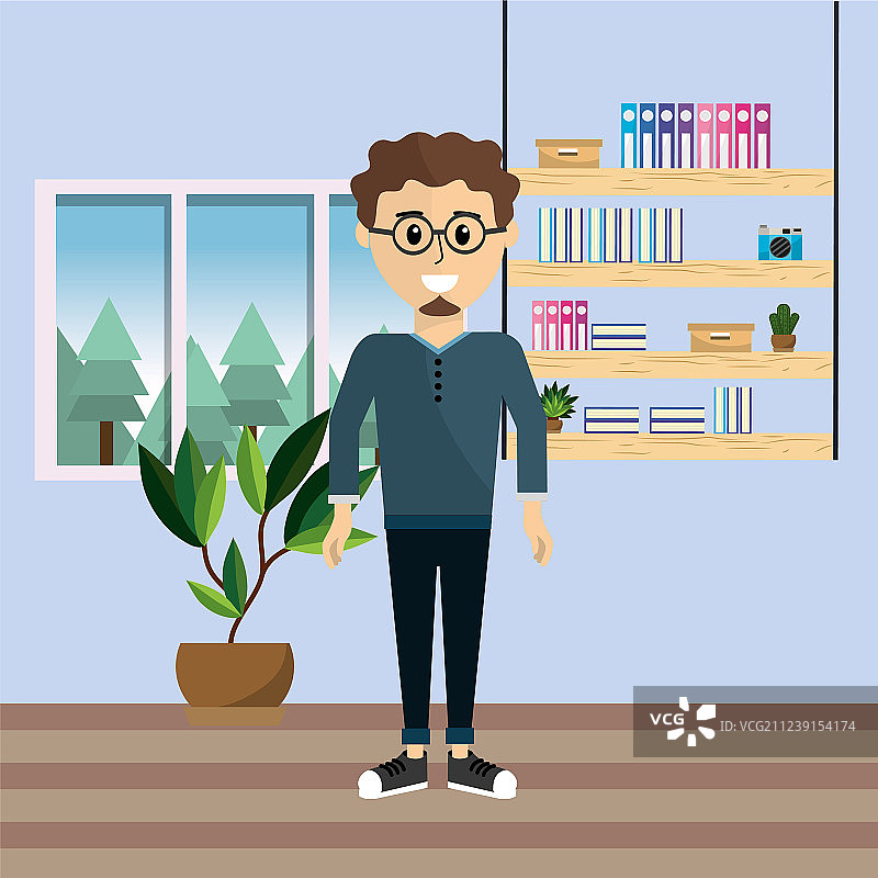 办公室里的商人图片素材