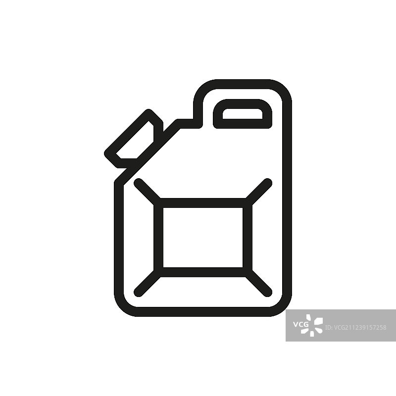 白色背景上的油桶图标图片素材