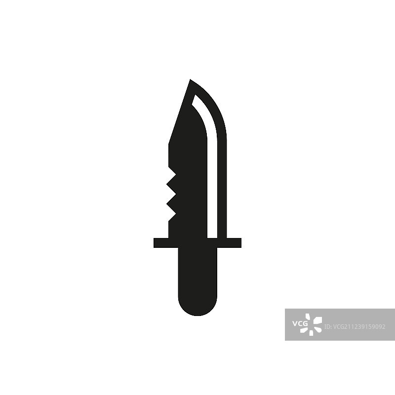 白色背景上的军用刀具图片素材