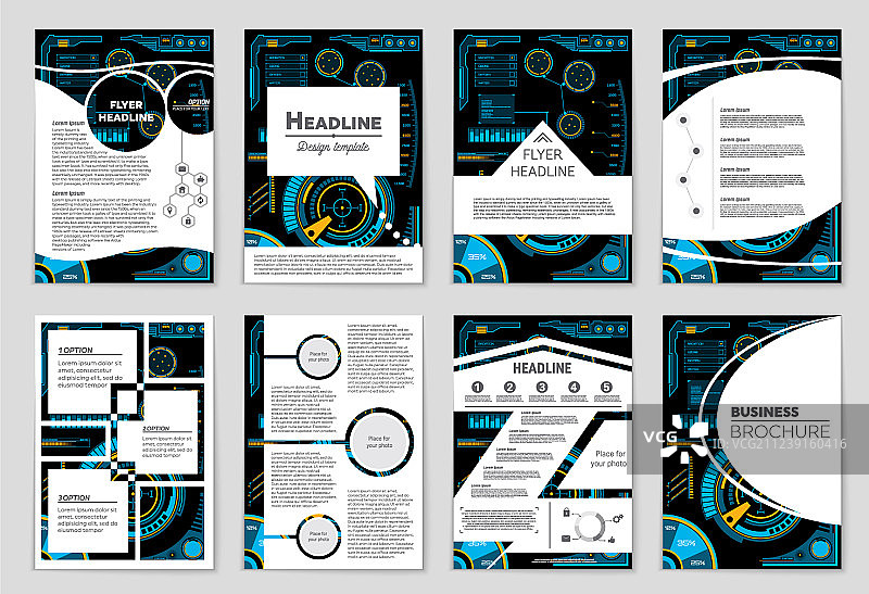 抽象布局的艺术背景设置图片素材