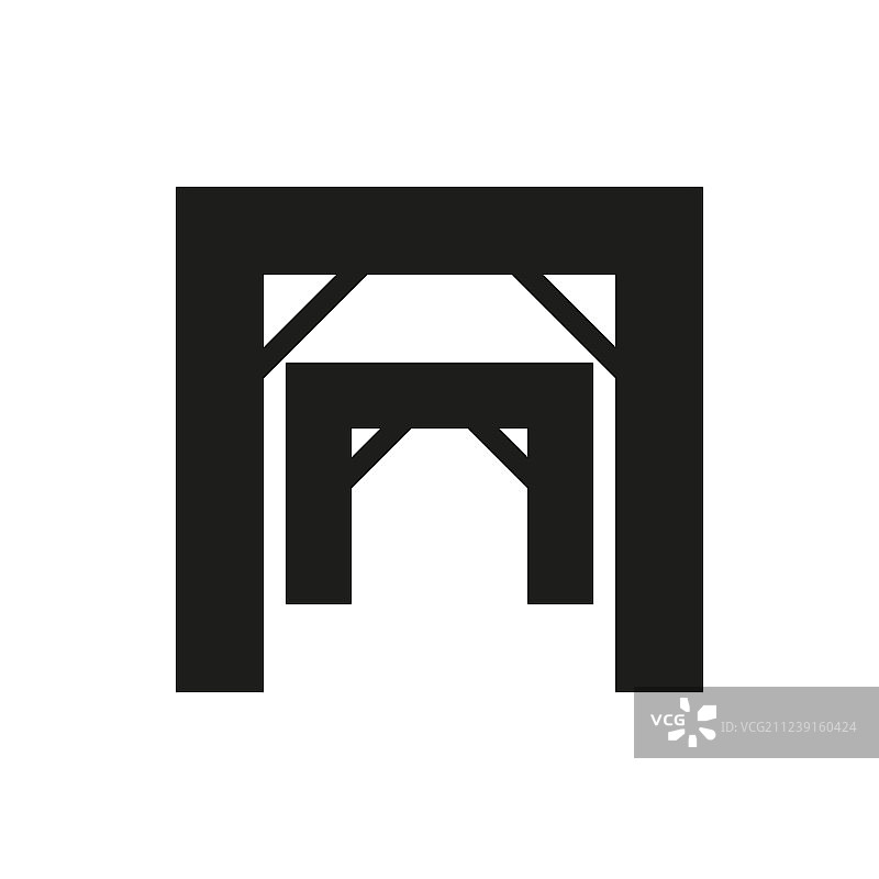 矿井入口图标图片素材