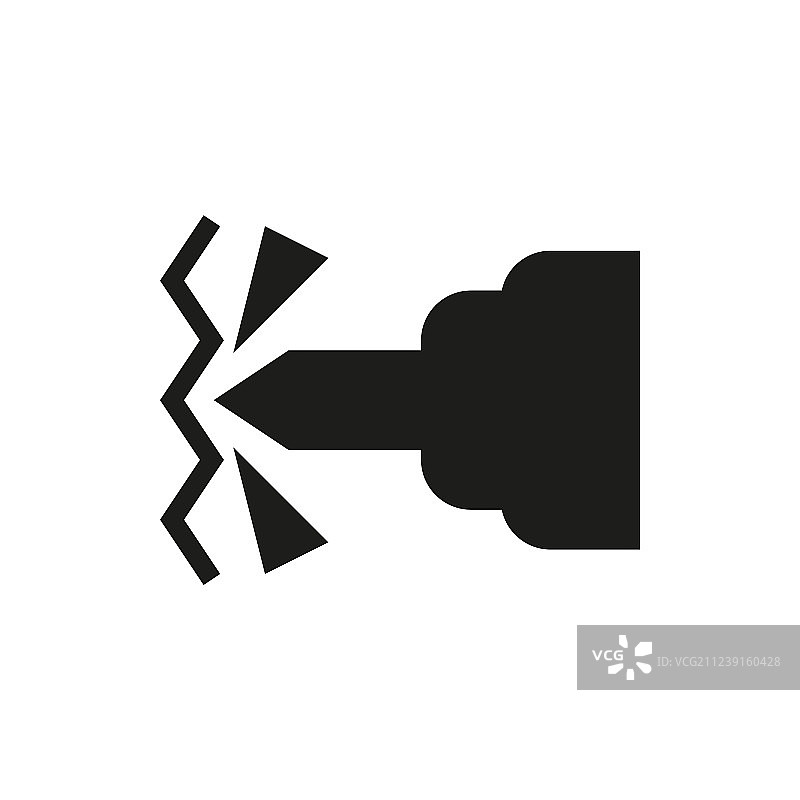 白色背景上的钻头图标图片素材