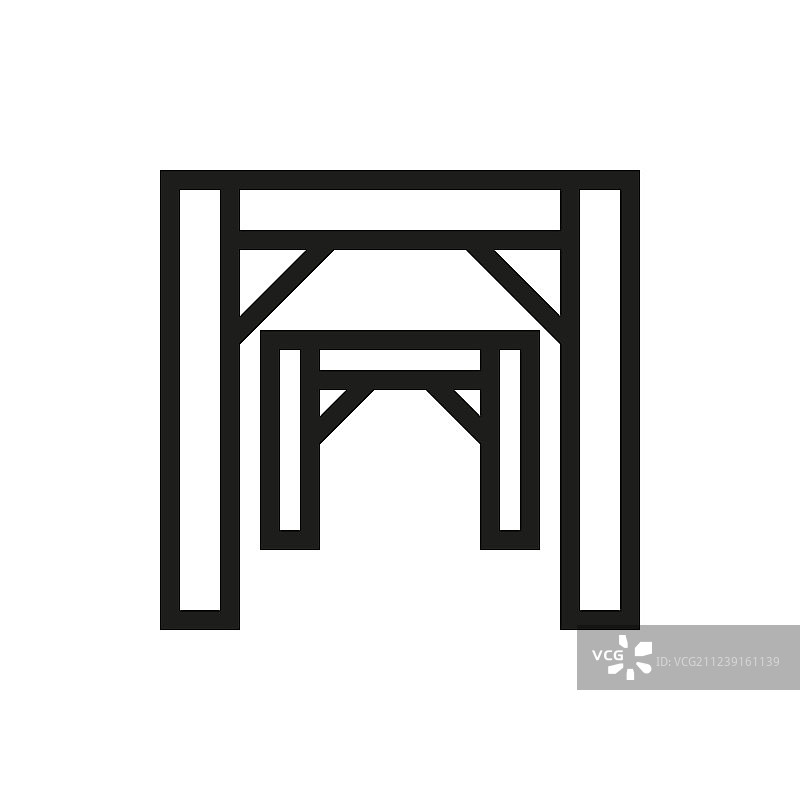 矿井入口图标图片素材