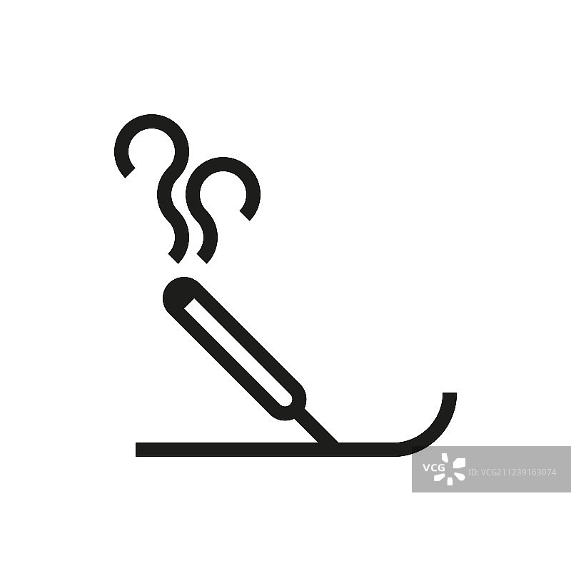 白色背景上的香火图标图片素材