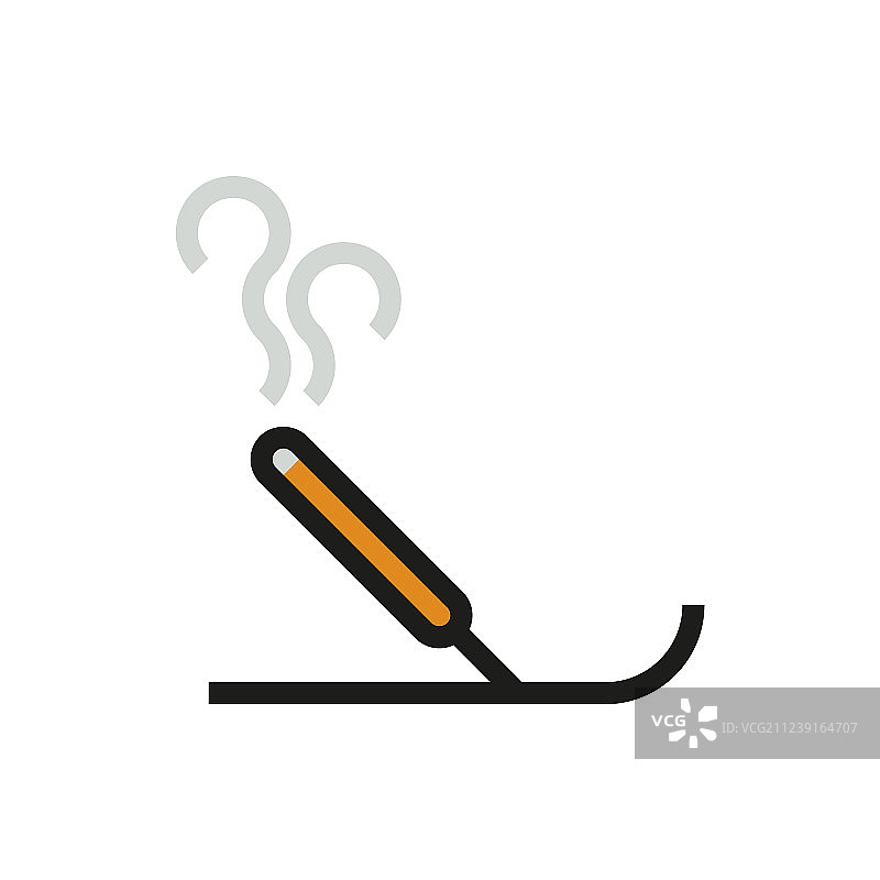 白色背景上的香火图标图片素材