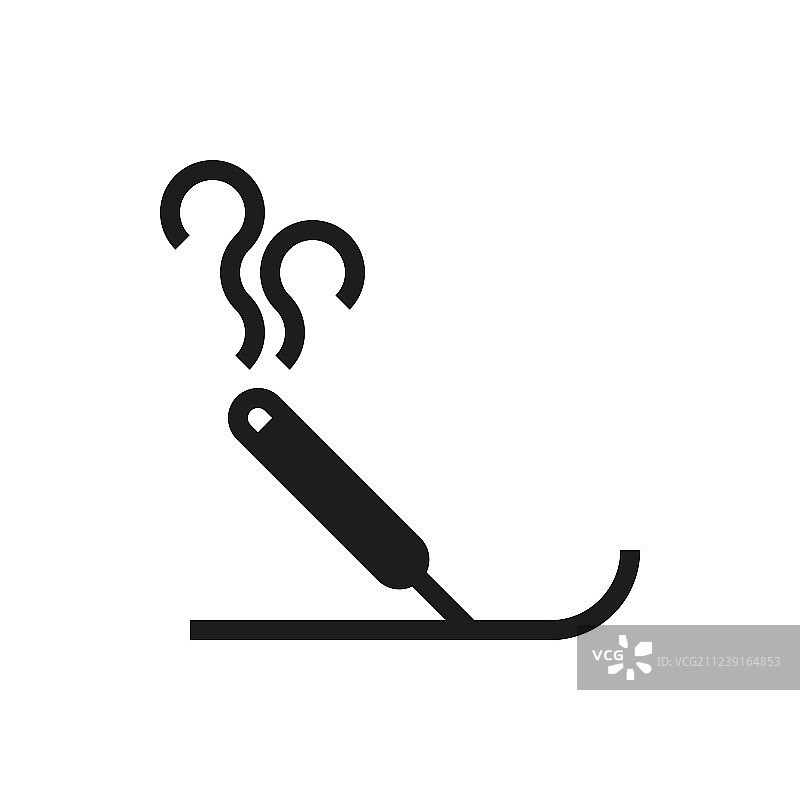 白色背景上的香火图标图片素材