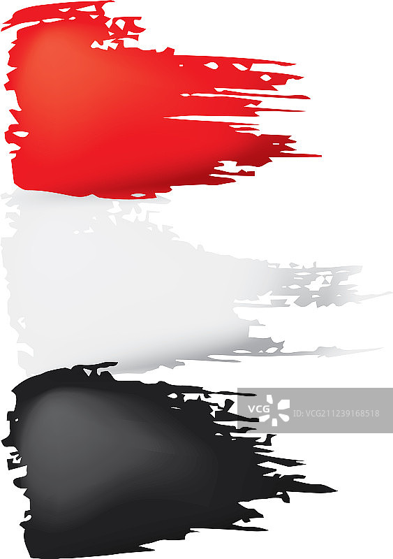 也门国旗上的白色图片素材