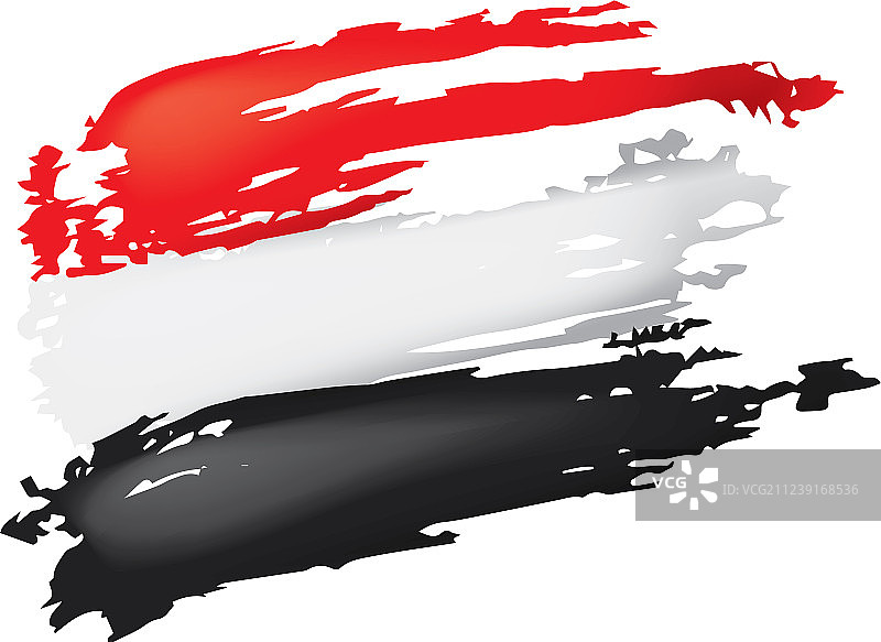 也门国旗上的白色图片素材