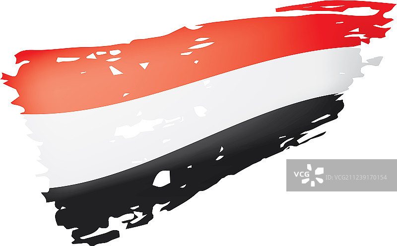 也门国旗上的白色图片素材