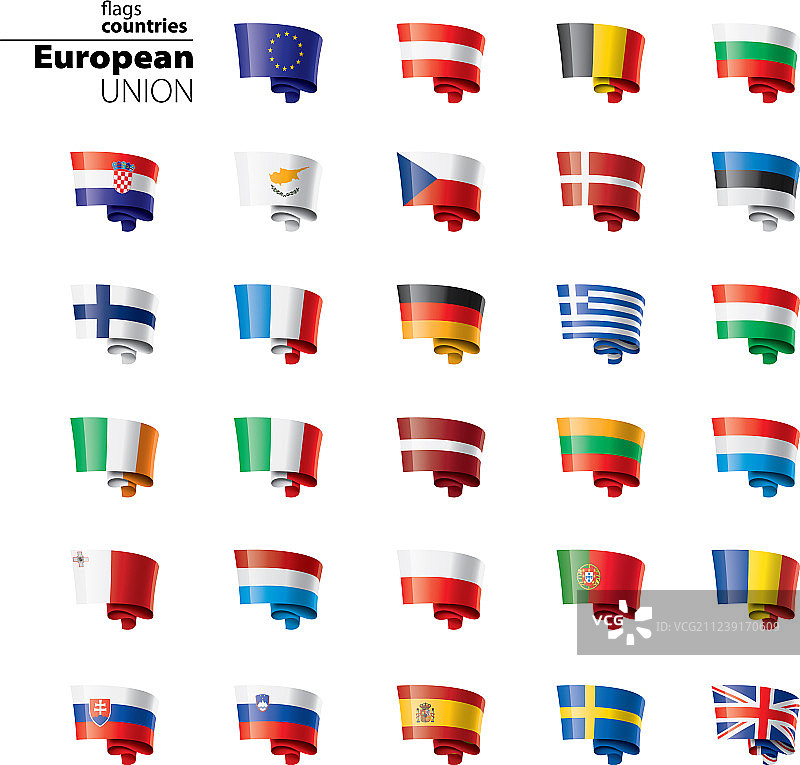 欧盟旗帜图片素材