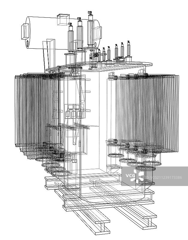 高压变压器概念图片素材