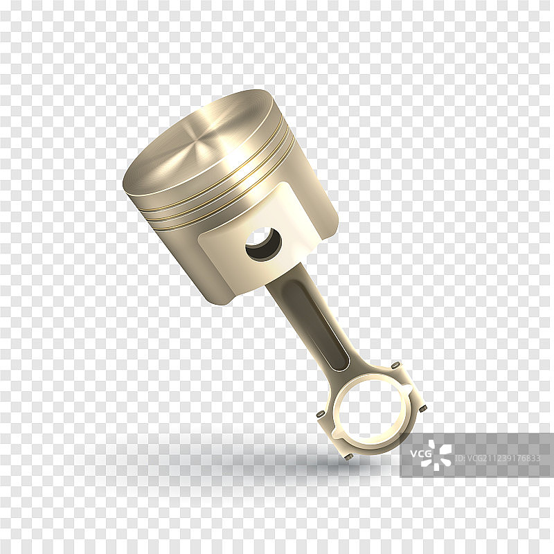 逼真风格的发动机活塞模板图片素材