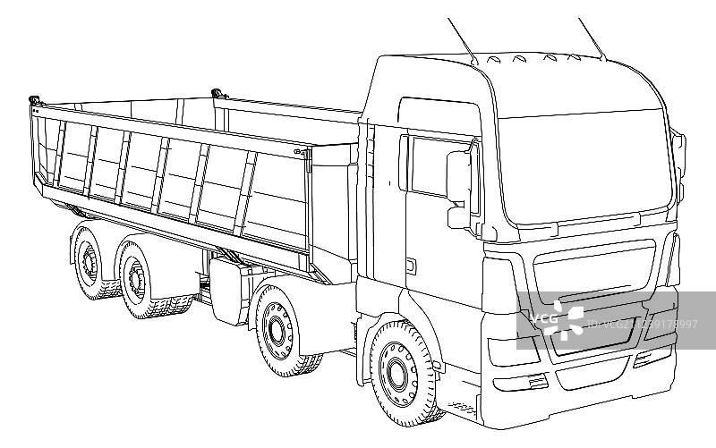 3D卡车图片素材