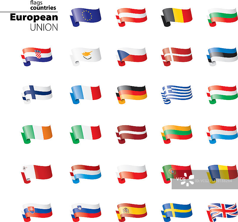 欧盟旗帜图片素材