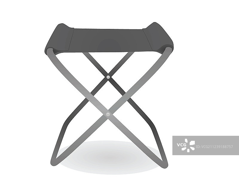 灰色钓鱼椅图片素材