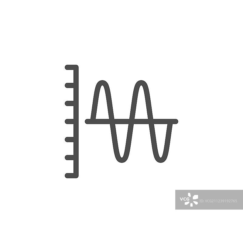 声音图表线性图标图片素材