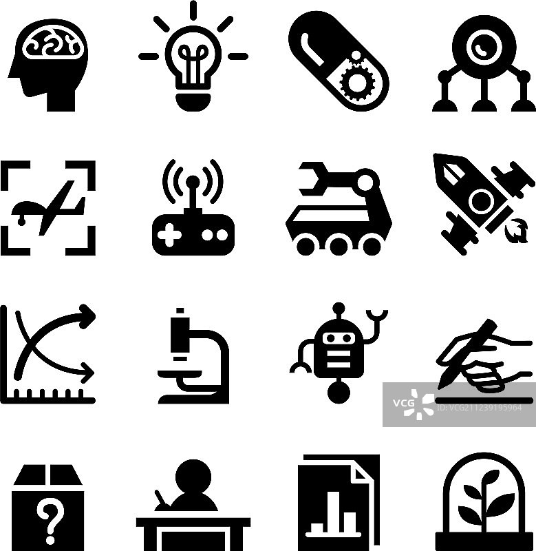 发明研究图标集图片素材