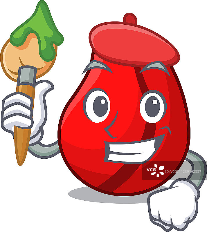 市场上的整颗可乐果卡通图片素材