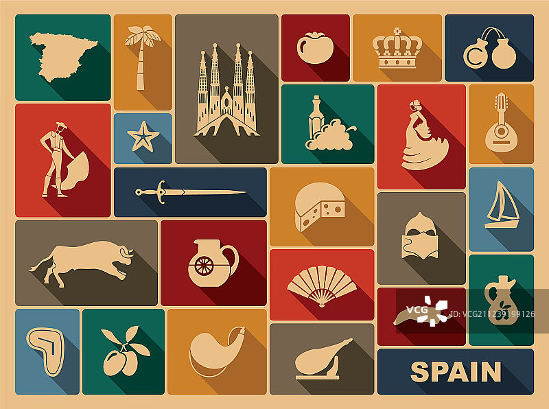 西班牙传统符号图片素材