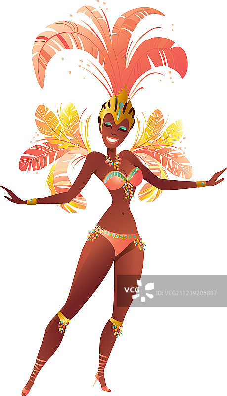 巴西桑巴舞者狂欢节女孩图片素材