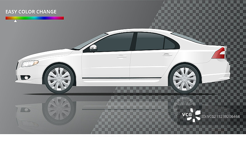 商务轿车样机侧面图图片素材