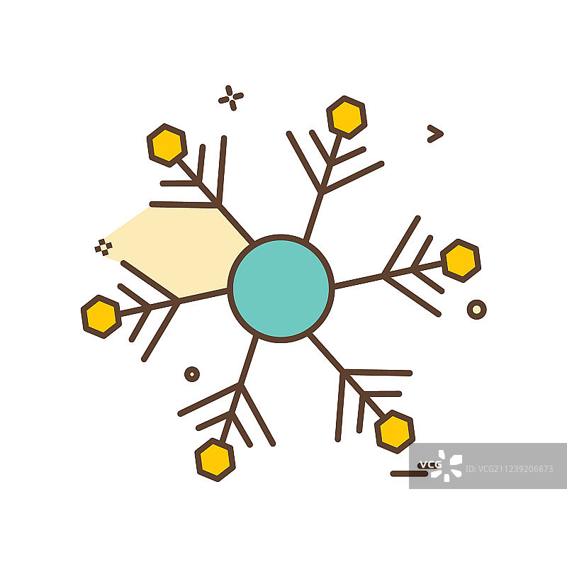 雪花图标设计图片素材