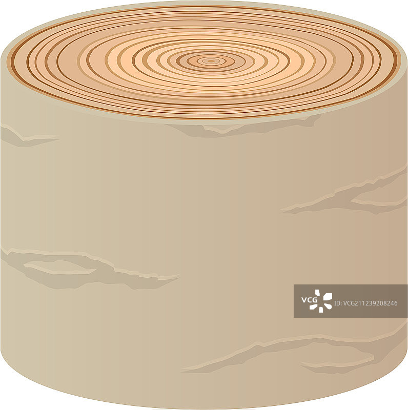 卡通原木隔离树木图片素材