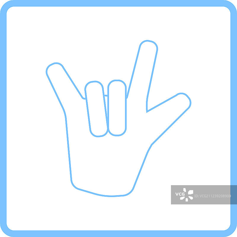 摇滚手势图标图片素材