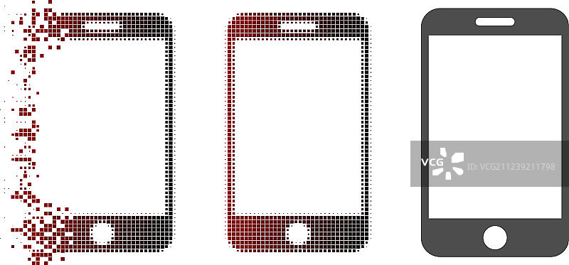 像素点智能手机图标图片素材