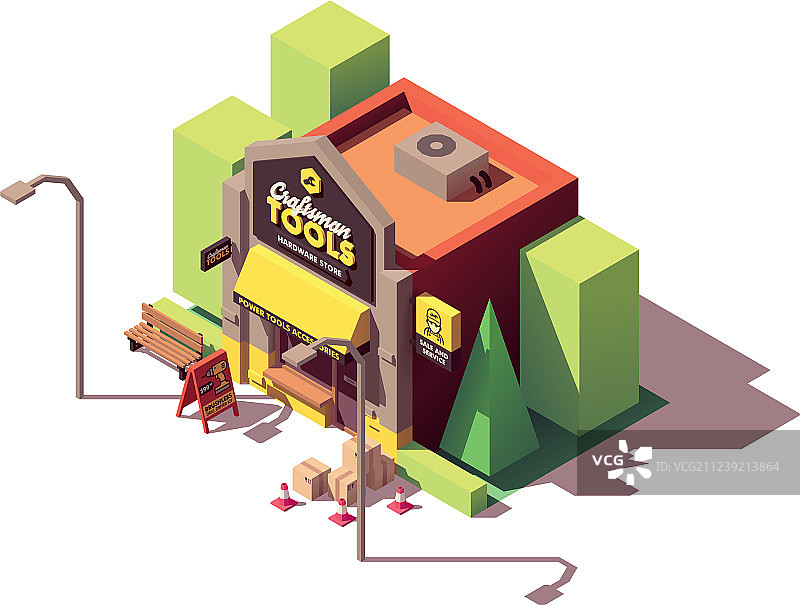 2.5D五金商店图片素材