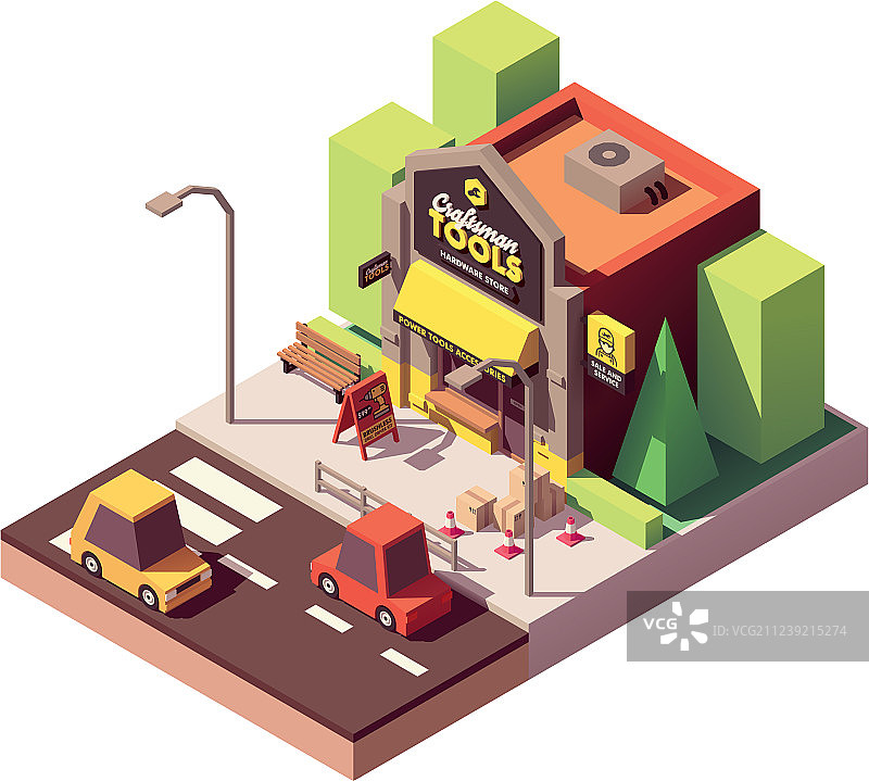 2.5D五金商店图片素材