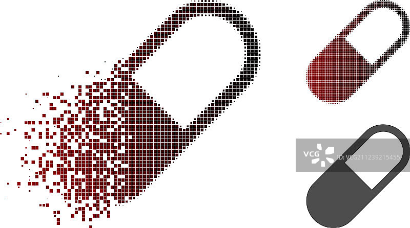 像素化半色调药物颗粒图片素材