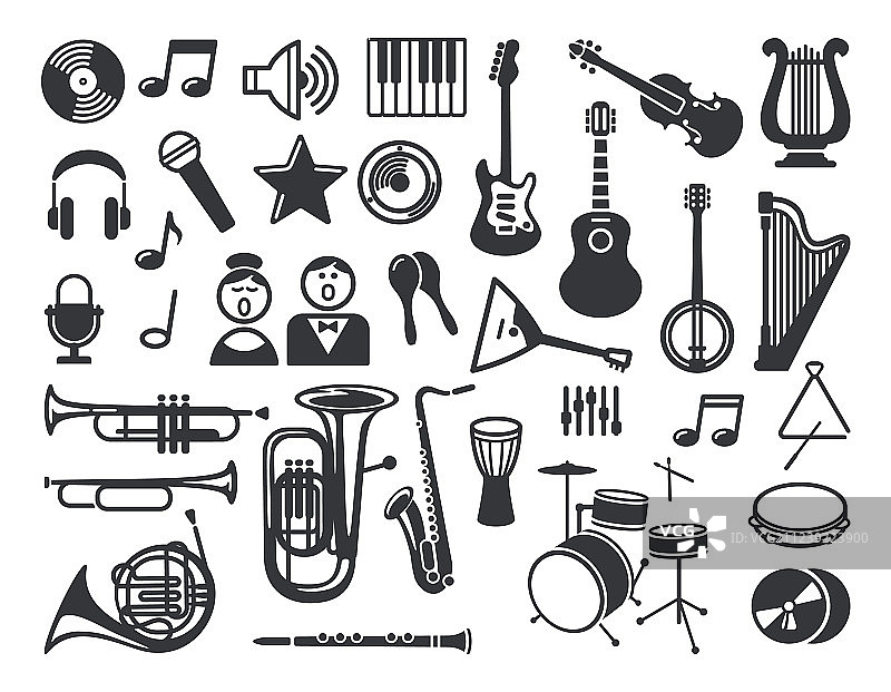 音乐图标合集图片素材