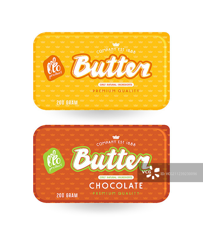 黄油产品包装设计图片素材