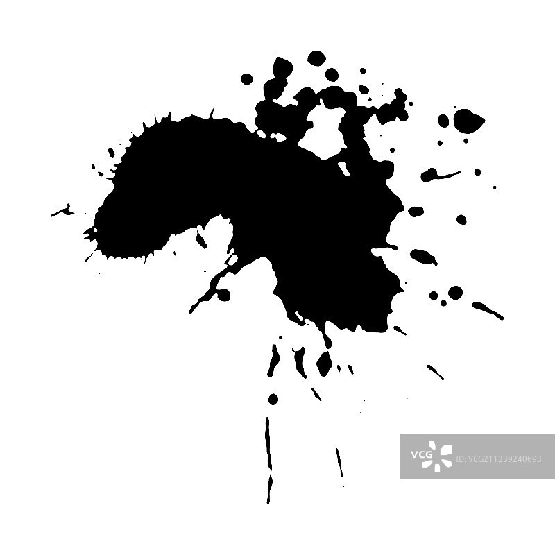 乌木色墨滴图片素材