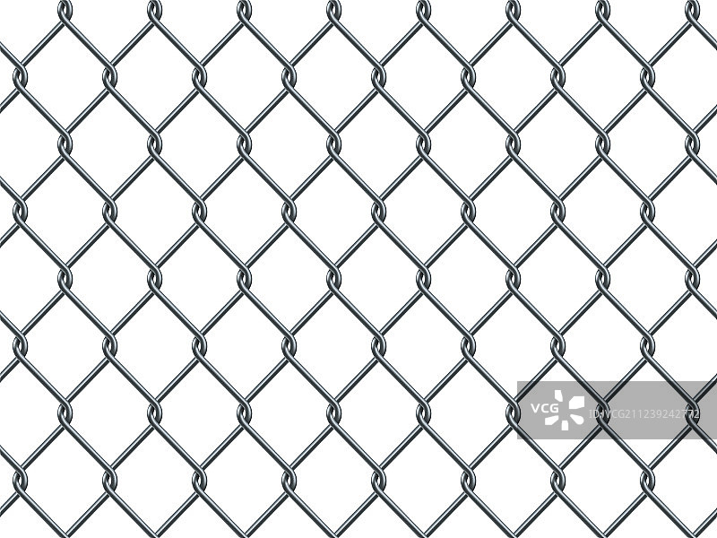 白色背景上的金属工业电线无缝图案图片素材