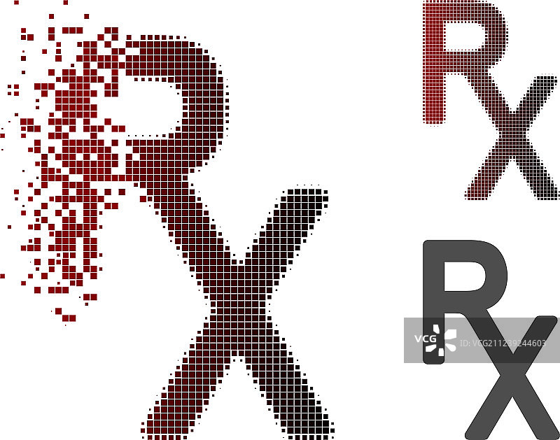 像素损坏的医疗符号图标图片素材