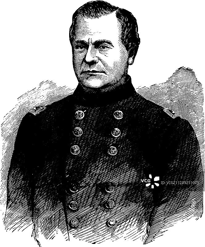 理查德·J·奥格尔斯比将军（老照片）图片素材