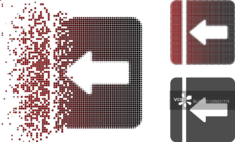 虚线半色调隐藏菜单左侧图标图片素材