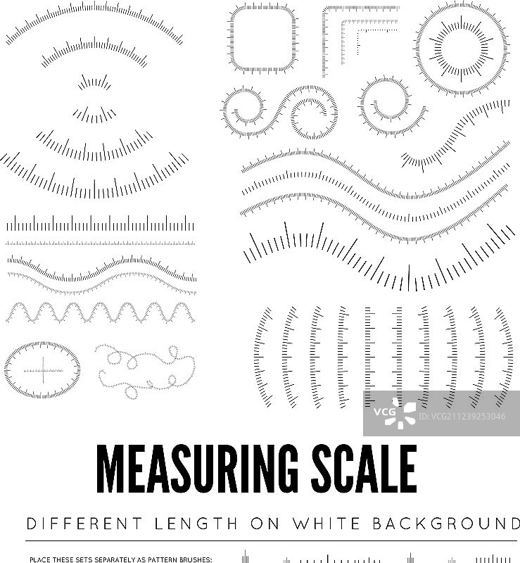 不同刻度长度的测量尺图片素材